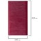 Визитница на кольцах BRAUBERG "Imperial", на 240 визиток, под гладкую кожу, бордовая, 231665 231665