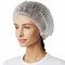 Шапочка-берет Шарлотта "Плиссе" белая, КОМПЛЕКТ 125 шт., спанбонд 15 г/м2, ГЕКСА 630959