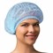 Шапочка-берет Шарлотта "Плиссе" голубая, КОМПЛЕКТ 125 шт., спанбонд 15 г/м2, ГЕКСА 630961