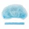 Шапочка-берет Шарлотта "Плиссе" голубая, КОМПЛЕКТ 125 шт., спанбонд 8 г/м2, ГЕКСА 630962