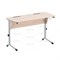 Стол ученический с наклоном столешницы (0-24°) на плоскоовальной трубе СТО2поР (0-24°)