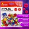 Стразы самоклеящиеся "Круглые", размер 8-15 мм, 30 г, 5 цветов, ОСТРОВ СОКРОВИЩ, 661386 661386