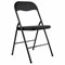 Стул складной BRABIX "Golf CF-007", черный каркас, кожзам черный, 531565 531565