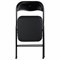 Стул складной BRABIX "Golf CF-007", черный каркас, кожзам черный, 531565 531565