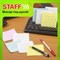 Блок для записей STAFF непроклеенный, куб 9х9х9 см, цветной, чередование с белым, 126367 126367
