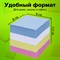 Блок для записей STAFF, проклеенный, куб 8х8 см, 800 листов, цветной, 120383 120383