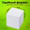 Блок для записей STAFF, проклеенный, куб 8х8 см,1000 листов, белый, белизна 90-92%, 120382 120382