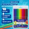 Фломастеры BRAUBERG "АКАДЕМИЯ", 10 цветов, вентилируемый колпачок, ПВХ упаковка, 151410 151410