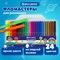 Фломастеры BRAUBERG "АКАДЕМИЯ", 24 цвета, вентилируемый колпачок, ПВХ упаковка, 151413 151413