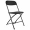 Стул складной BRABIX "Golf CF-002", черный каркас, пластик черный, 531563 531563