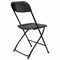 Стул складной BRABIX "Golf CF-002", черный каркас, пластик черный, 531563 531563