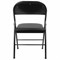 Стул складной BRABIX "Golf Plus CF-003 Комфорт", черный каркас, кожзам черный, 531566 531566