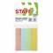 Закладки клейкие пастельные STAFF бумажные, 50х12 мм, 100 штук (4 цвета х 25 листов), европодвес, 127147 127147
