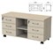 Тумба-креденция "Приоритет" 1200х446х600 мм, 6 ящиков, кронберг, (КОМПЛЕКТ) 982151