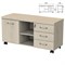 Тумба-креденция "Приоритет" 1200х446х600 мм, дверь, 3 ящика, кронберг (КОМПЛЕКТ) 982150