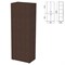 Шкаф закрытый "Приоритет" 720х438х2000 мм, 4 полки, венге (КОМПЛЕКТ) 982183