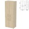 Шкаф закрытый "Приоритет" 720х438х2000 мм, 4 полки, кронберг (КОМПЛЕКТ) 982155