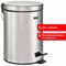 Ведро-контейнер-урна 20 л, с педалью, для мусора, ЗЕРКАЛЬНОЕ, нержавеющая сталь, со съемным внутренним ведром, LAIMA "Classic", 232262 232262