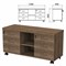 Тумба-креденция "Приоритет", 1200х446х600 мм, 6 ящиков, лагос, (КОМПЛЕКТ) 980365