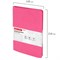 Тетрадь А5 (148x218 мм), BRAUBERG "Office PRO", гибкая, под кожу, гребень, 80 л., розовая, 111042 111042