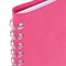 Тетрадь А5 (148x218 мм), BRAUBERG "Office PRO", гибкая, под кожу, гребень, 80 л., розовая, 111042 111042