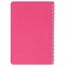 Тетрадь А5 (148x218 мм), BRAUBERG "Office PRO", гибкая, под кожу, гребень, 80 л., розовая, 111042 111042