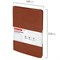 Тетрадь А5 (148x218 мм), BRAUBERG "Office PRO", гибкая, под кожу, гребень, 80 л., коричневая, 111044 111044