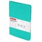 Тетрадь А5 (148x218 мм), BRAUBERG "Office PRO", гибкая, под кожу, гребень, 80 л., бирюзовая, 111043 111043