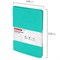 Тетрадь А5 (148x218 мм), BRAUBERG "Office PRO", гибкая, под кожу, гребень, 80 л., бирюзовая, 111043 111043