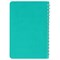 Тетрадь А5 (148x218 мм), BRAUBERG "Office PRO", гибкая, под кожу, гребень, 80 л., бирюзовая, 111043 111043