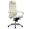 Кресло офисное МЕТТА "SAMURAI" KL-1.04, экокожа, бежевое 531534