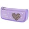 Пенал мягкий ЮНЛАНДИЯ, 2 отделения, полиэстер, "Heart", фиолетовый, 21х6х9 см, 270259 270259