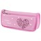 Пенал мягкий ЮНЛАНДИЯ, 2 отделения, полиэстер, "Heart", розовый, 21х6х9 см, 270258 270258
