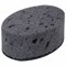 Губки для посуды OVAL BLACK 95х65х35 мм КОМПЛЕКТ 6 шт., КРУПНОПОРИСТЫЙ поролон/абразив LAIMA, 608649 608649