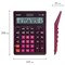 Калькулятор настольный CASIO GR-12С-WR (210х155 мм), 12 разрядов, двойное питание, БОРДОВЫЙ, GR-12C-WR-W-EP 250444