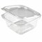 Одноразовый контейнер квадратный 750 мл С КРЫШКОЙ ЮП-РКСП, КОМПЛЕКТ 300 шт., прозрачный ПЭТ, ЮУПМ6014 608020