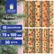 Бумага упаковочная подарочная новогодняя "Christmas Kraft", 70х100 см, 10 дизайнов ассорти, ЗОЛОТАЯ СКАЗКА, 592053 592053