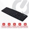 Клавиатура проводная SONNEN KB-8137, USB, 104 клавиши + 9 дополнительных, мультимедийная, черная, 512652 512652