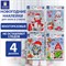 Наклейка для окон (1 штука) двусторонняя МНОГОРАЗОВАЯ 30х38 см, "Ассорти № 2", ЗОЛОТАЯ СКАЗКА, 591926 591926