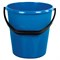 Ведро 12 л, без крышки, пластиковое, пищевое, с узором, цвет синий, мерная шкала, LAIMA, 603894 603894