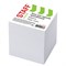 Блок для записей STAFF, проклеенный, куб 8х8 см,1000 листов, белый, белизна 90-92%, 120382 120382