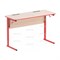 Стол ученический с наклоном столешницы (0-24°) на прямоугольной трубе СТО2прРН(Д)