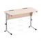 Стол ученический с наклоном столешницы (0-24°) на плоскоовальной трубе СТО2поР (0-24°)