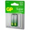 Батарейки КОМПЛЕКТ 2 шт., GP Super, AA (LR6, 15А), алкалиновые, пальчиковые, блистер, 15A-2CR2 456683