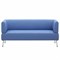 Диван мягкий трехместный "Норд", "V-700", 1560х720х730 мм, c подлокотниками, экокожа, голубой 531908