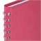 Тетрадь А5 (148x218 мм), BRAUBERG "Office PRO", гибкая, под кожу, гребень, 80 л., розовая, 111042 111042