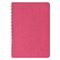 Тетрадь А5 (148x218 мм), BRAUBERG "Office PRO", гибкая, под кожу, гребень, 80 л., розовая, 111042 111042