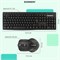 Набор беспроводной SONNEN K-648, клавиатура 117 клавиш, мышь 4 кнопки 1600 dpi, черный, 513208 513208