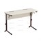 Стол ученический с наклоном столешницы (0-24°) на плоскоовальной трубе СТО2поР (0-24°)