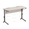 Стол ученический с наклоном столешницы (0-24°) на плоскоовальной трубе СТО2поР (0-24°)
